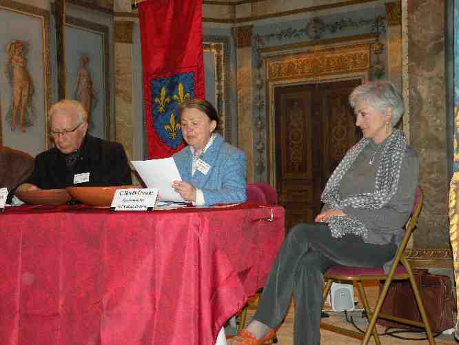 Lors de la remise du prix annuel de l'acadmie du Berry 2012, le 13 avril 2013 au chteau de Valenay.