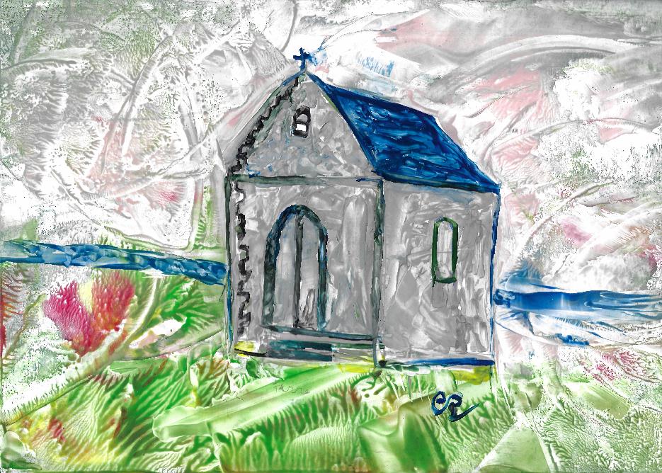 Chapelle Notre-Dame de la Mer Rouge en peinture � la cire par Catherine R�ault-Crosnier.