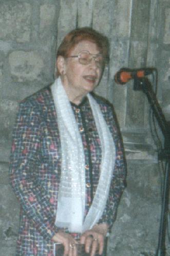 Jeanne ZOTTER au Mur de posie de Tours 2000