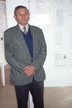 Marcel COURAULT au Mur de posie de TOURS 2001.