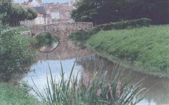 Photographie illustrant le pome d'Anne BREILLAT-KADRI expos au Mur de posie de Tours 2001.