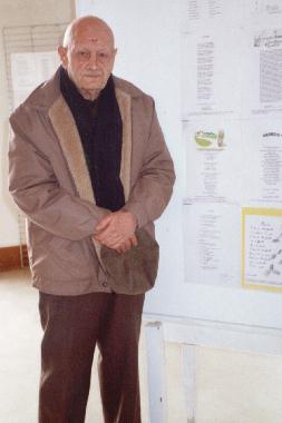Pierre CROSNIER au Mur de posie de Tours 2001.