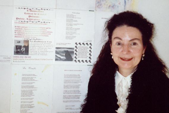 Jacqueline LEMATRE au Mur de posie de Tours 2001.