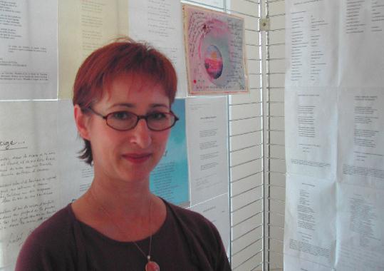 Dany LEBRUN au Mur de posie de Tours 2003.