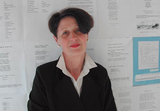 Franoise RIBERA au Mur de posie de Tours 2003.