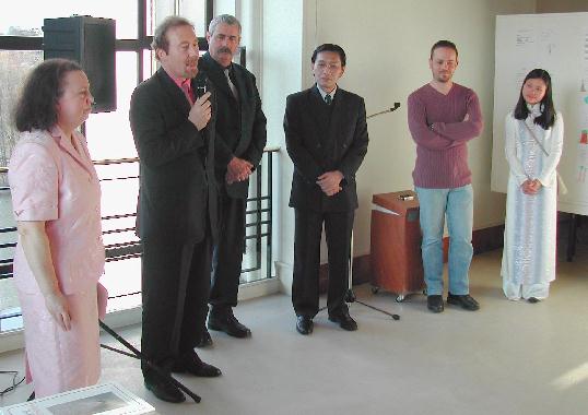 Inauguration du "Mur de posie de Tours" 2003 - Rponse de Monsieur Claude-Pierre CHAUVEAU, adjoint au Maire de Tours.