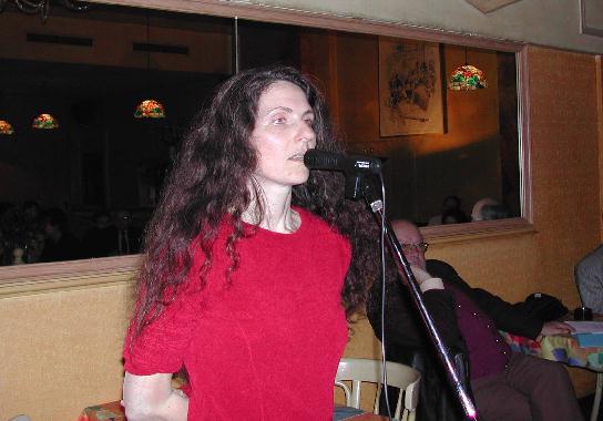 Catherine KARAKO au Banquet de la posie de Tours, le 16 mars 2003.