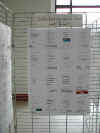 Panneau n 2 des potes dont une rue de Tours porte le nom, expos au "Mur de posie de Tours" 2003.