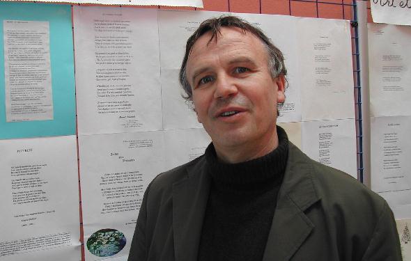 Jol CORMIER au Mur de posie de Tours 2004.