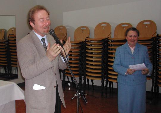 Inauguration du "Mur de posie de Tours" 2004 - Rponse de Monsieur Claude-Pierre CHAUVEAU.