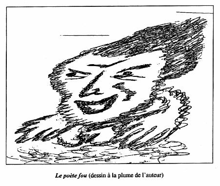 Dessin de Gilles MARQUES, illustrant son pome DEUX MILLE REGARDS