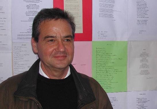 Jean-Pierre PEDAN au Mur de posie de Tours 2004.