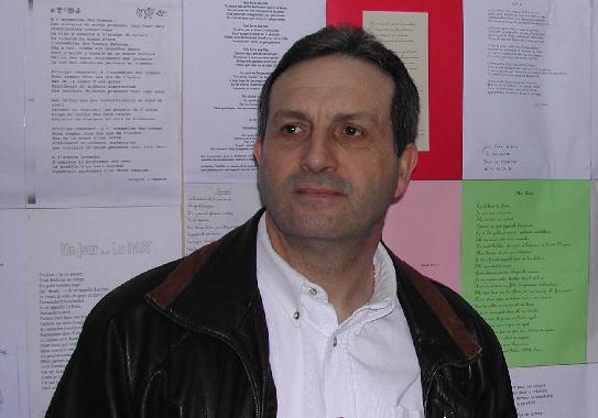 Jacques PIRONNEAU au Mur de posie de Tours 2004.