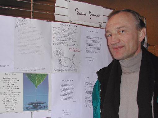 Philippe DENIARD au Mur de posie de Tours 2005.