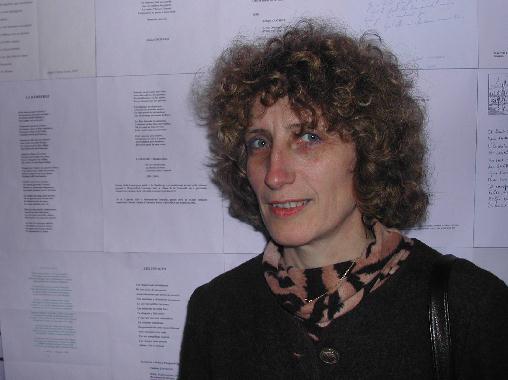 Manuela CABALLEROS au Mur de posie de Tours 2005.