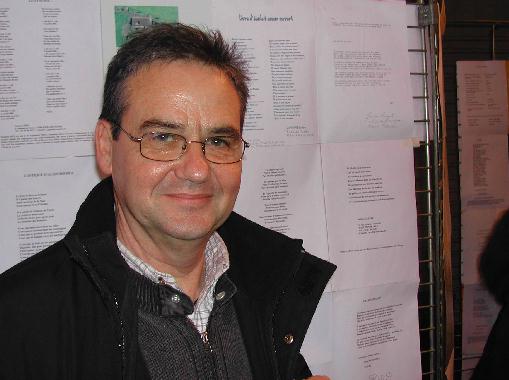 Jean-Pierre PEDAN au Mur de posie de Tours 2005.