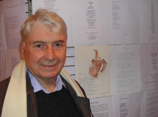 Jacques REMBLIRE au Mur de posie de Tours 2005.