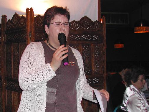 Marie-Jos LEBEIGLE au Banquet de la posie, le 12 mars 2006  Tours.