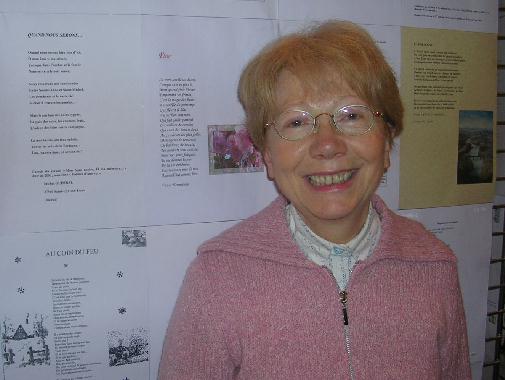 Anne MAILLET au Mur de posie de Tours 2006.