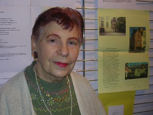 Jeanne ZOTTER au Mur de posie de Tours 2006.