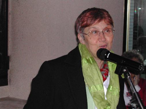 Inauguration du "Mur de posie de Tours" 2006 - Rponse de Madame Roselyne VERNEAU-TEXIER, conseillre municipale dlgue  la culture.