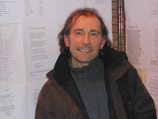 Michel CAAO au Mur de posie de Tours 2006.