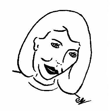 Portrait de Martine LE COZ, dessin par Catherine RAULT-CROSNIER