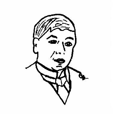 Portrait de Maurice MAETERLINCK, dessin par Catherine RAULT-CROSNIER