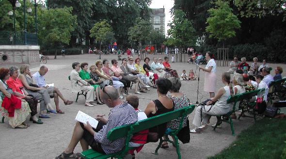 5mes Rencontres littraires au jardin des Prbendes  Tours, le 29 aot 2003 sur Jules MOINAUX.