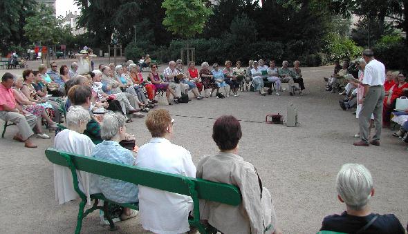 6mes rencontres littraires au jardin des Prbendes de Tours - 6 aot 2004