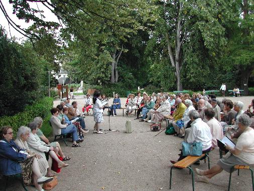 Le public lors de la Rencontre littraire du 31 aot 2007, consacre  Charles d'Orlans.