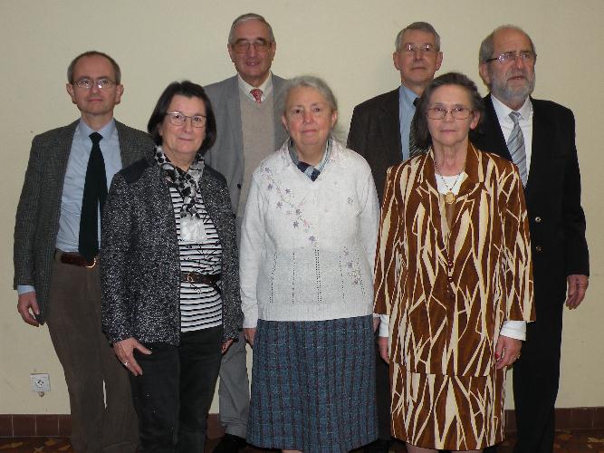 Le bureau de l’association Les Amis de
  Maurice Rollinat, élu le 18 novembre 2012.